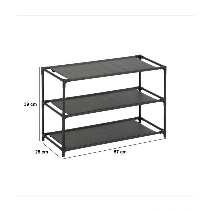Budget schoenenrek met stoffen legplanken Five®