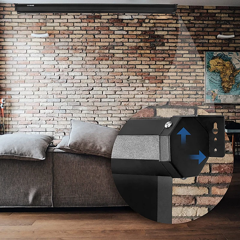 Duronic MPS90 Leinwand | 4:3 Rolloleinwand 90" Zoll 183 x 137 cm | Heimkino mit 4K Full HD 3D | Gain 1.0 | Projektionsleinwand für Decken und Wandmontage | Beamerleinwand für Büro und Präsentationen