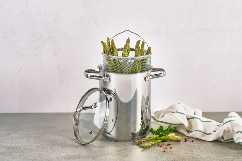 Cosy & Trendy Spargeltopf / Pastatopf Daily - ø 16 cm / 4 Liter - Edelstahl mit Siebeinsatz