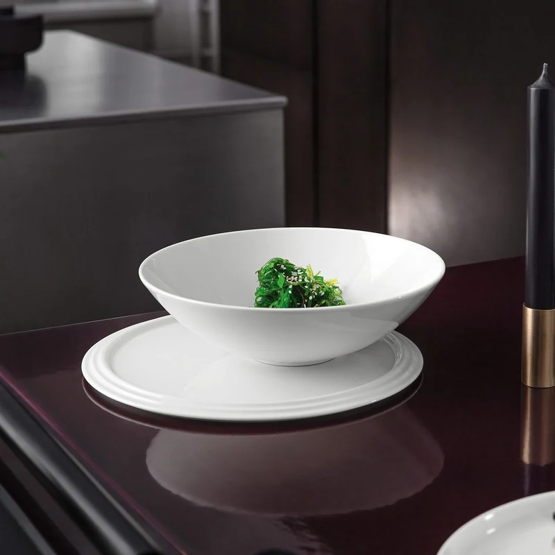 Villeroy & Boch Geschirrset La Boule Weiß 7-teilig / 2 Personen - 2 Schalen, 2 Teller, 2 Universalplatten und 1 Servierschale