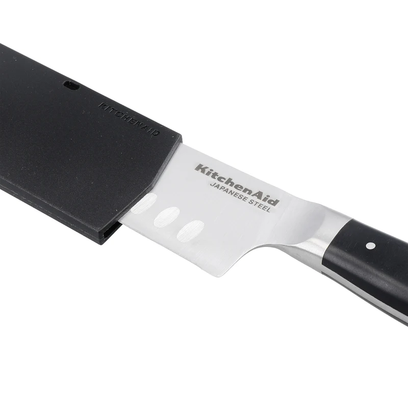 KitchenAid Santokumesser Gourmet Edelstahl 18 cm Schwarz/Silber - Küchenmesser