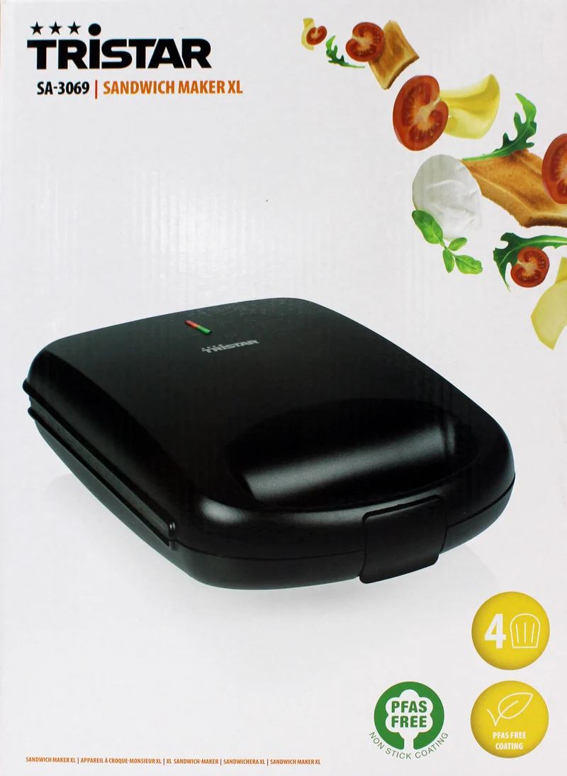Tristar SA-3069 Sandwich Maker XL schwarz 1500W