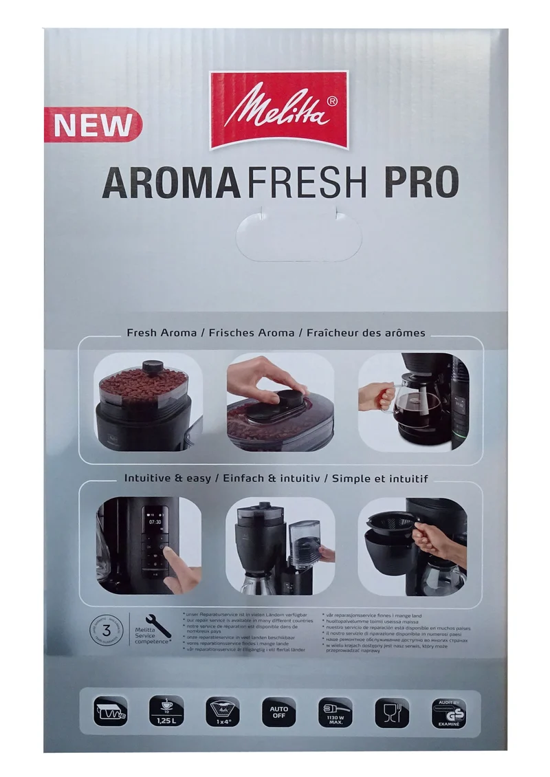 Melitta 1030-01 AromaFresh Glass PRO Filterkaffeemaschine schwarz