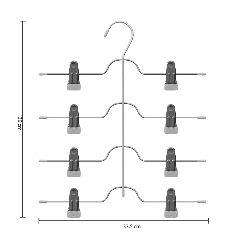 Hosenbügel aus Metall mit Five®-Clips