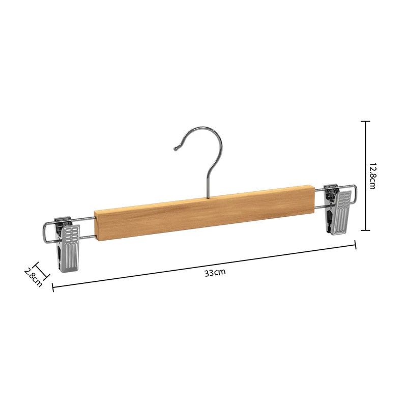 Holzkleiderbügel mit Clips 3 Stück Five®