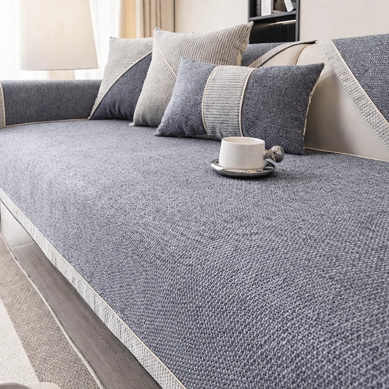 NATURWEFT – Antislip Katoen-Linnen Sofahoes voor alle seizoenen