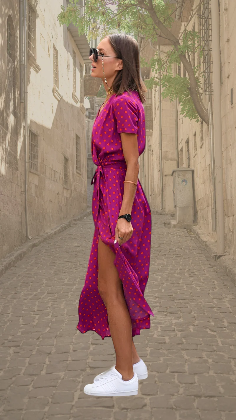 Aubrey | Statement Bloemen Wrap Maxi Jurk