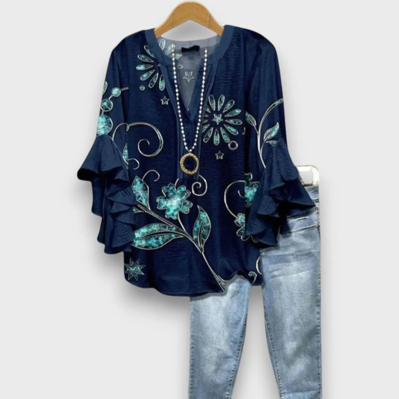 Lunelle – Dagblouse met bloemenprint