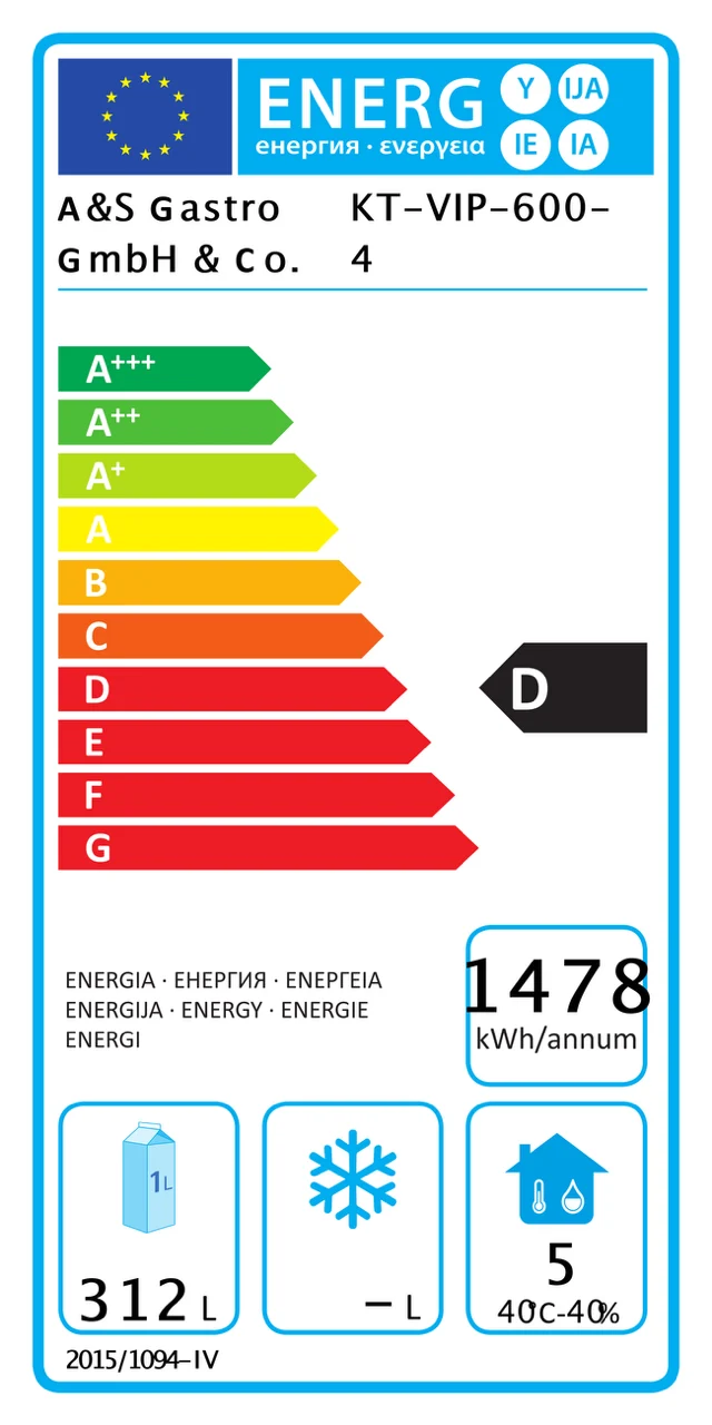 VIP Kühltisch mit 2x 2 Schubladen und 2 Türen -2 bis +8°C 2.230x600x860 mm