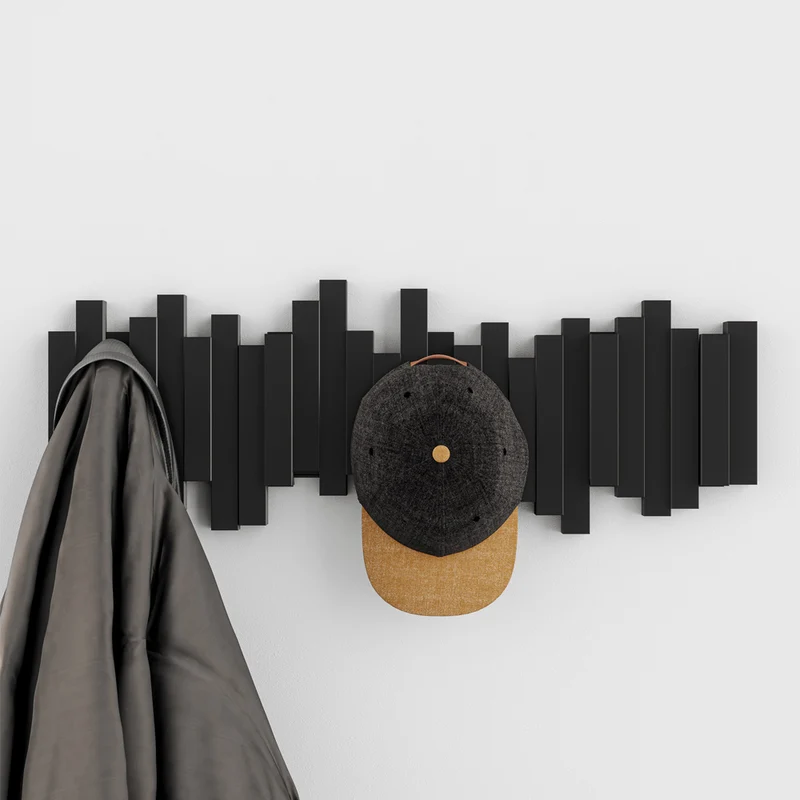 Design-Garderobe Klapphaken schwarz UMBRA