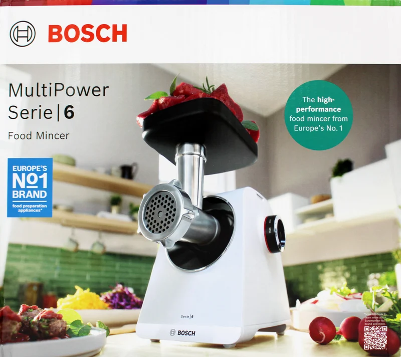 Bosch MFWS607W Serie6 MultiPower Fleischwolf 2100W weiß