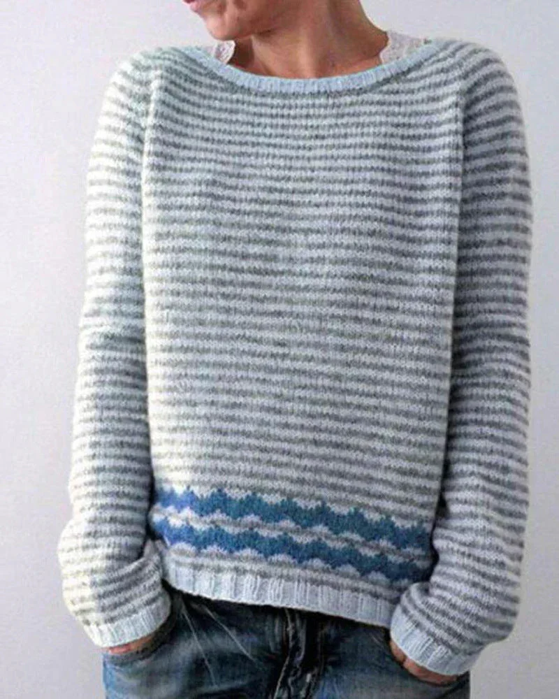 Andrea | Dames Winter Kersttrui met Noordelijk Patroon
