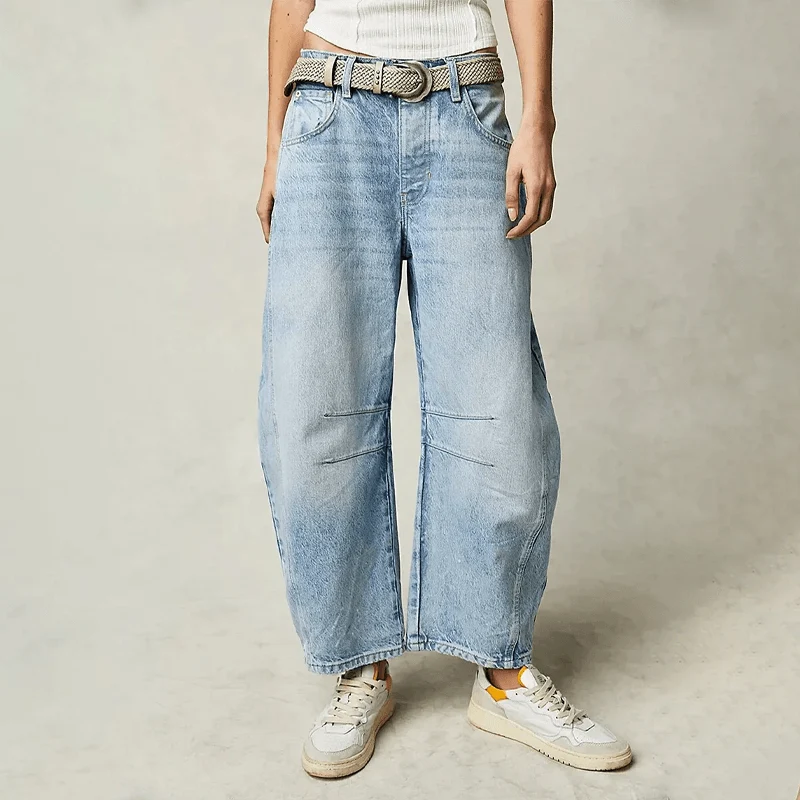 Hanna | Dames High-Waist Jeans met losse pasvorm