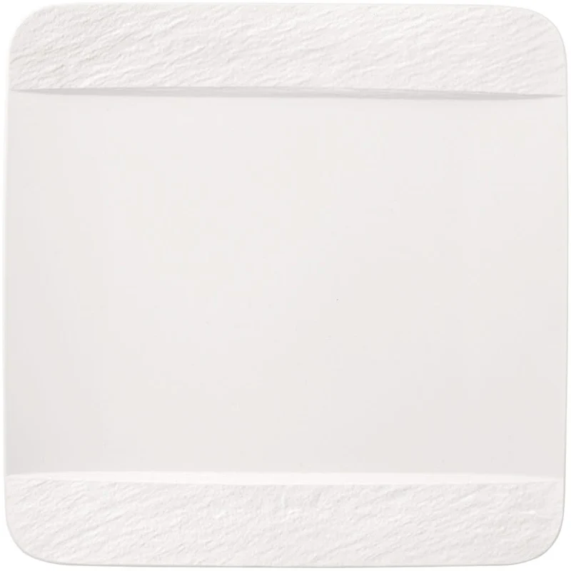 Villeroy & Boch Speiseteller Manufacture Rock - Weiß - 28 x 28 cm
