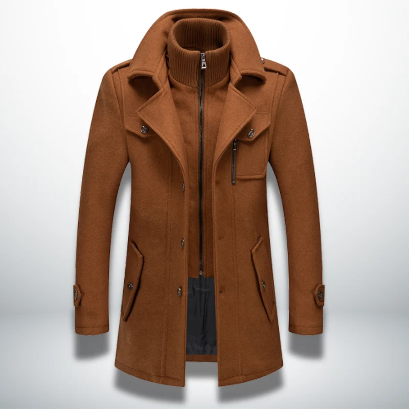Felix | Heren Smart-Casual Mantel met Knopsluiting