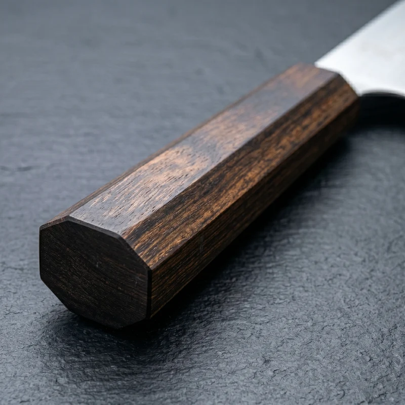 Yaxell Kochmesser Hana 20 cm – 3-lagiger Edelstahl – dunkelbrauner Pakkaholzgriff
