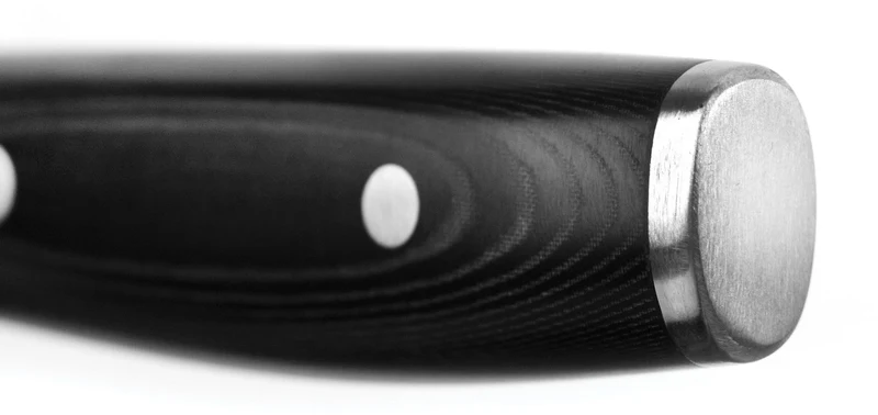 Yaxell Santoku-Messer - Klinge 16,5 cm – 69-lagiger Damaststahl – Griff aus Canvas-Micarta
