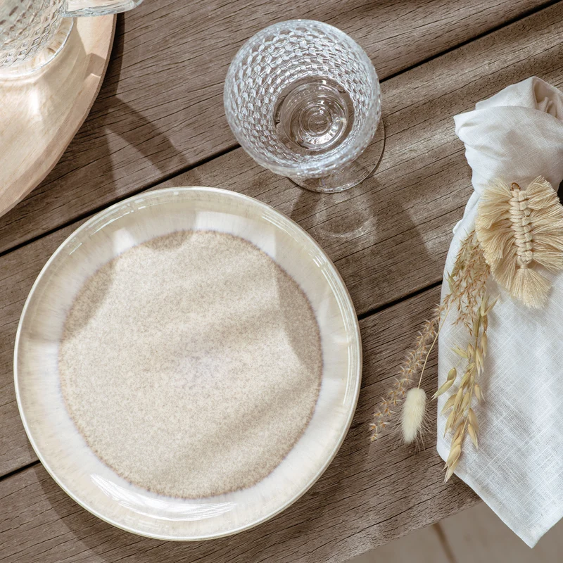 Villeroy & Boch Frühstücksteller / Dessertteller Perlemor Sand - ø 24 cm