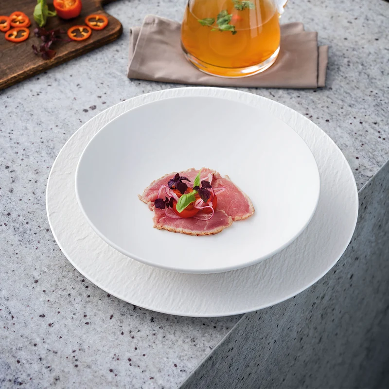 Villeroy & Boch Pizzateller Manufacture Rock - Weiß - ø 31.5 cm
