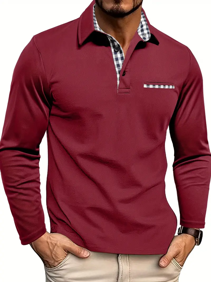 Chris | Heren Winter Lange Mouw Polo-Shirt