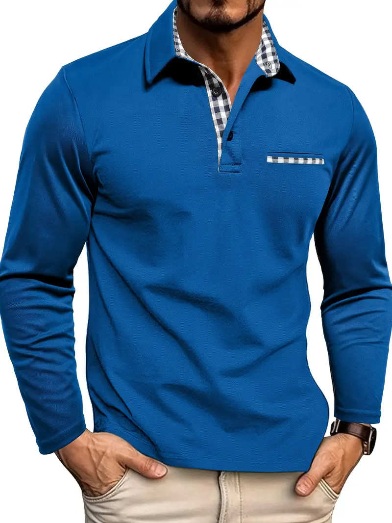 Chris | Heren Winter Lange Mouw Polo-Shirt