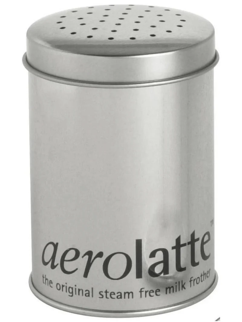 Aerolatte Kakaostreuer Aluminium 10cm Silber - Kakao Zimt Puderzucker Streuer