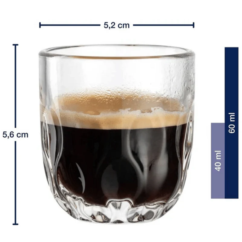 Leonardo Espressogläser - Gocce Tre - 60 ml - 2 Stück
