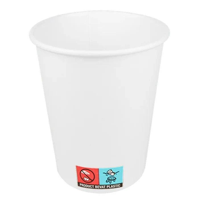Cookinglife Papierbecher - Einweg Kaffeebecher 230 ml aus Karton - Weiß - 50 Stk