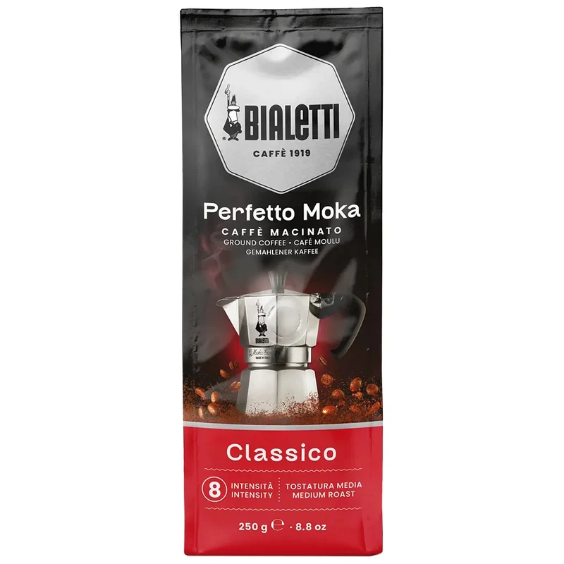 Bialetti Gemahlener Kaffee Perfetto Moka Classico 250 Gramm