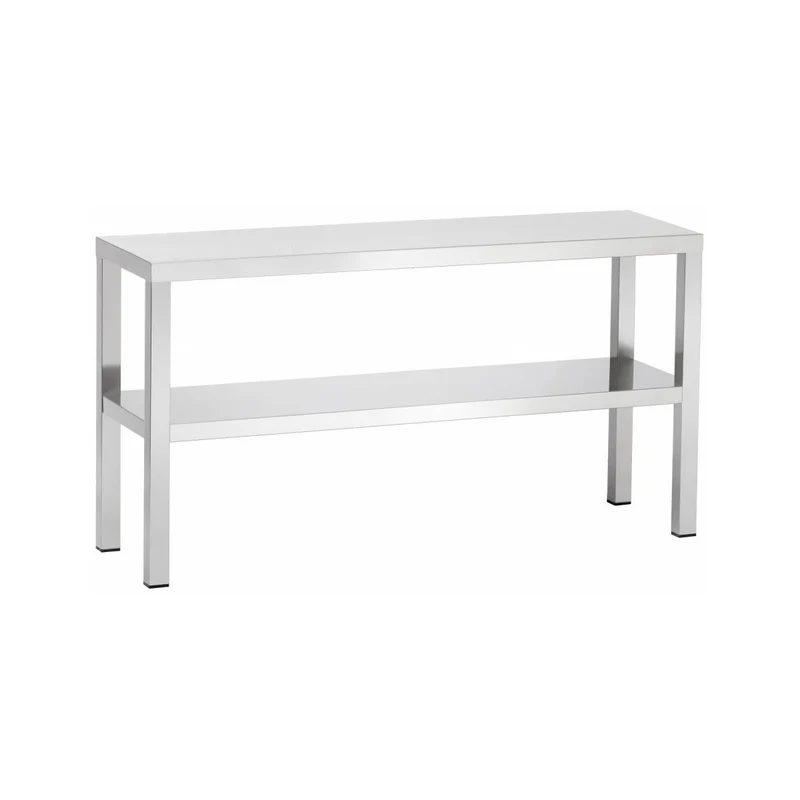 Edelstahl Aufsatzboard 2-Etagen – Bautiefe 300 mm – AISI 304 – Breite 1600 mm