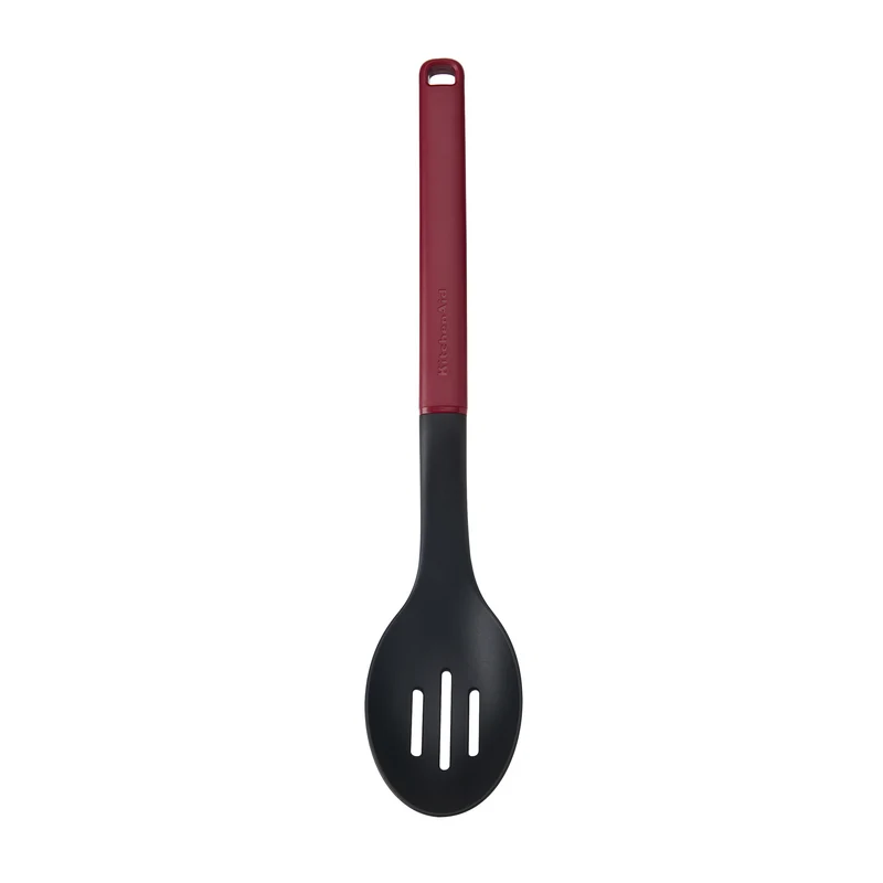 KitchenAid Gemüselöffel Classic Kaiserrot Kunststoff 34 cm - Abtropflöffel
