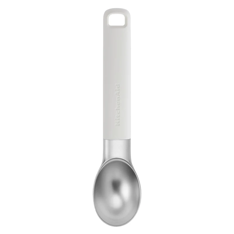KitchenAid Eisportionierer Classic Porzellanweiß Edelstahl 21cm - Eislöffel Scoop