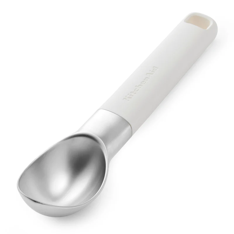 KitchenAid Eisportionierer Classic Porzellanweiß Edelstahl 21cm - Eislöffel Scoop