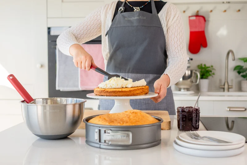 KitchenAid Teigschaber Classic Kaiserrot Silikon 30 cm - Spatel