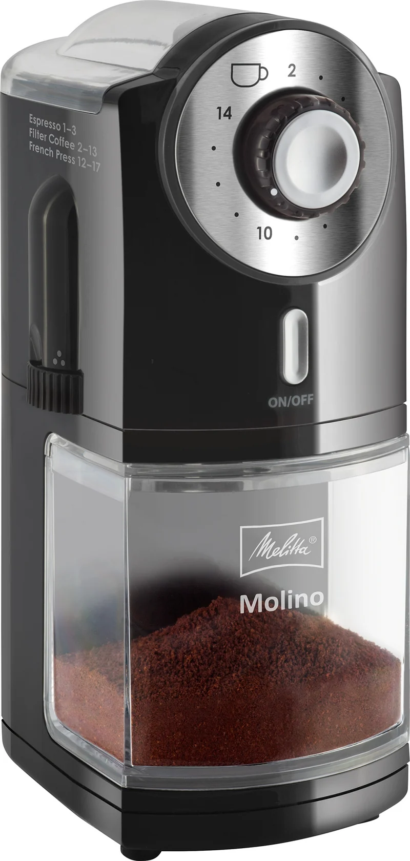 Melitta 1019-02 Molino Kaffeemühle schwarz