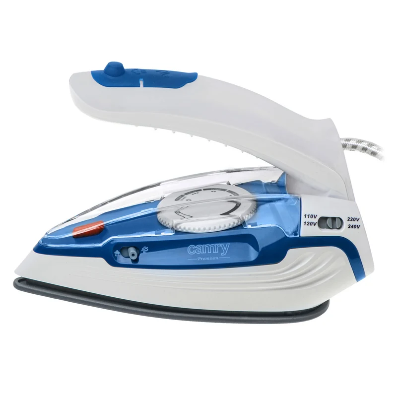 Camry CR 5040 Dampfbügeleisen Reisebügeleisen 1600 Watt blau / weiß