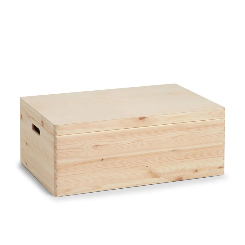 Holzkiste mit Deckel 40x30x14 cm Zeller