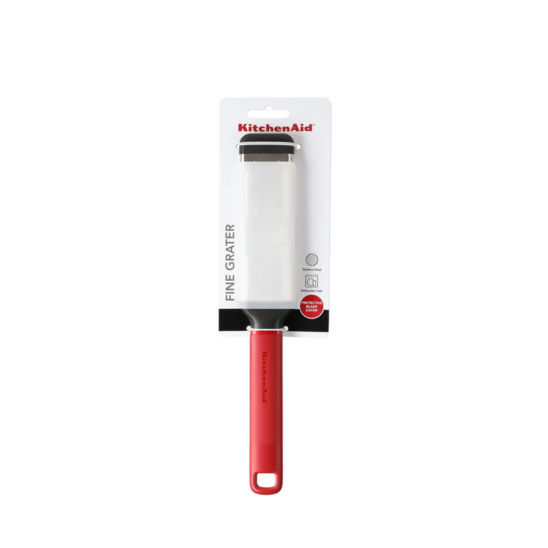 KitchenAid Reibe Classic Kaiserrot Edelstahl/Kunststoff 29cm Fein - Raspel