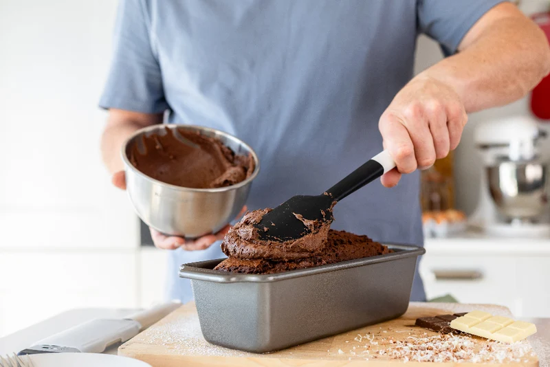 KitchenAid Rührlöffel Classic Porzellanweiß Kunststoff Silikon 30 cm-Rührlöffel
