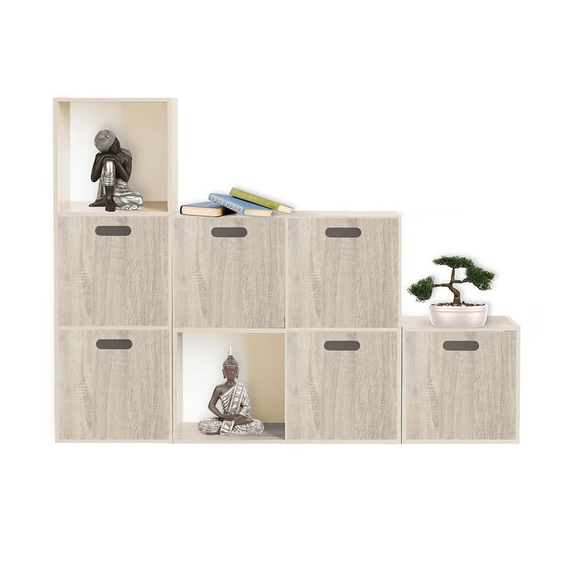 Hellbrauner Schrankkorb aus Holz groß Five®