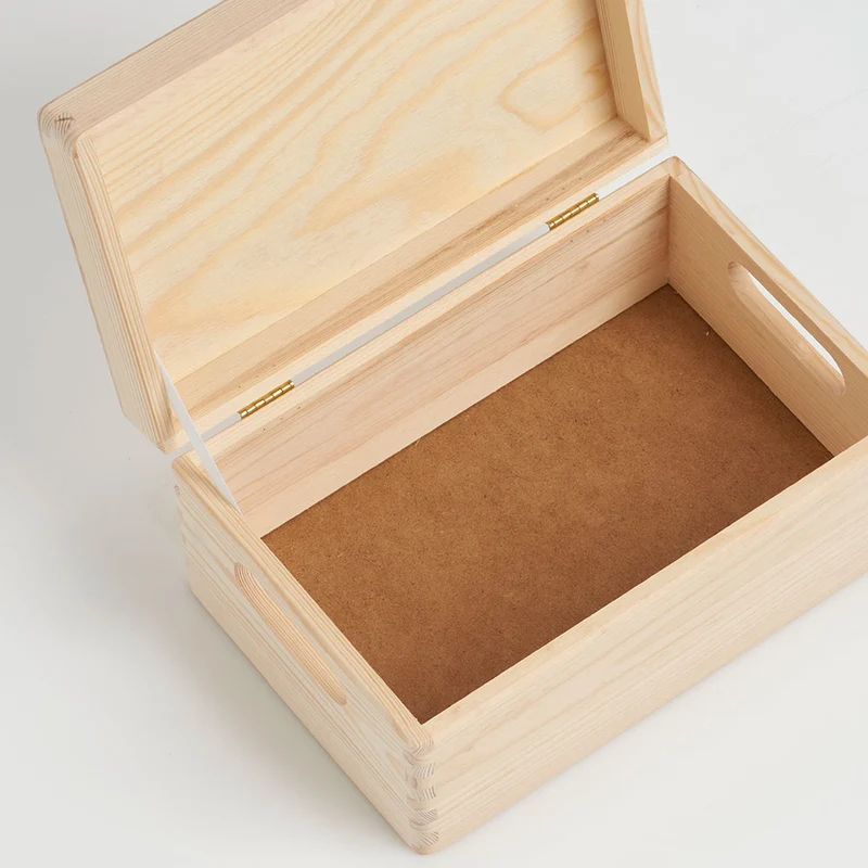 Holzkiste mit Deckel 30x20x14 cm Zeller