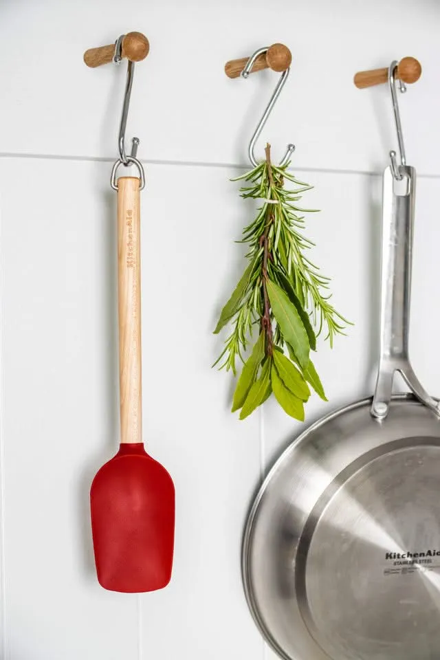 KitchenAid Rührlöffel Core Kaiserrot Birkenholz 31 cm - Kochlöffel für Antihaft