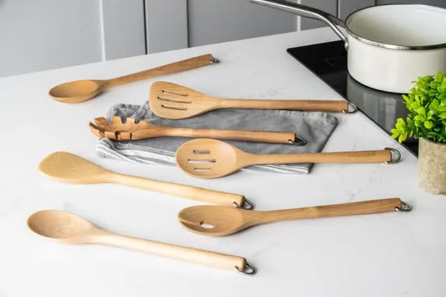KitchenAid Schöpfkelle Core Birkenholz 33 cm Braun - Servierlöffel Antihaft
