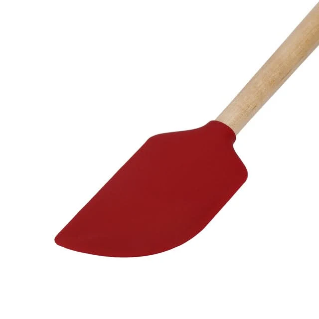 KitchenAid Teigschaber Core Kaiserrot Birkenholz Silikon 32 cm - Spatel Antihaft