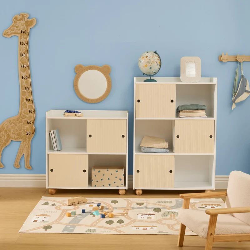 Kindergarderobe Holz mit 4 Haken Atmosphera