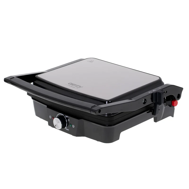 Camry CR 3053 Elektrogrill Kontaktgrill schwarz aufklappbar 28x23cm Grillfläche