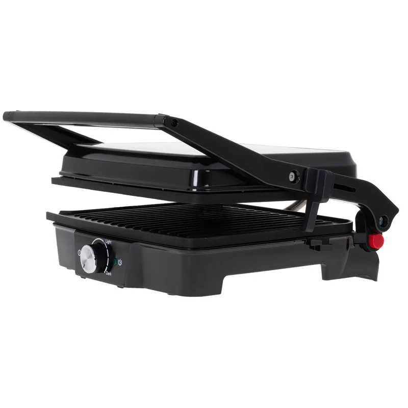 Camry CR 3053 Elektrogrill Kontaktgrill schwarz aufklappbar 28x23cm Grillfläche