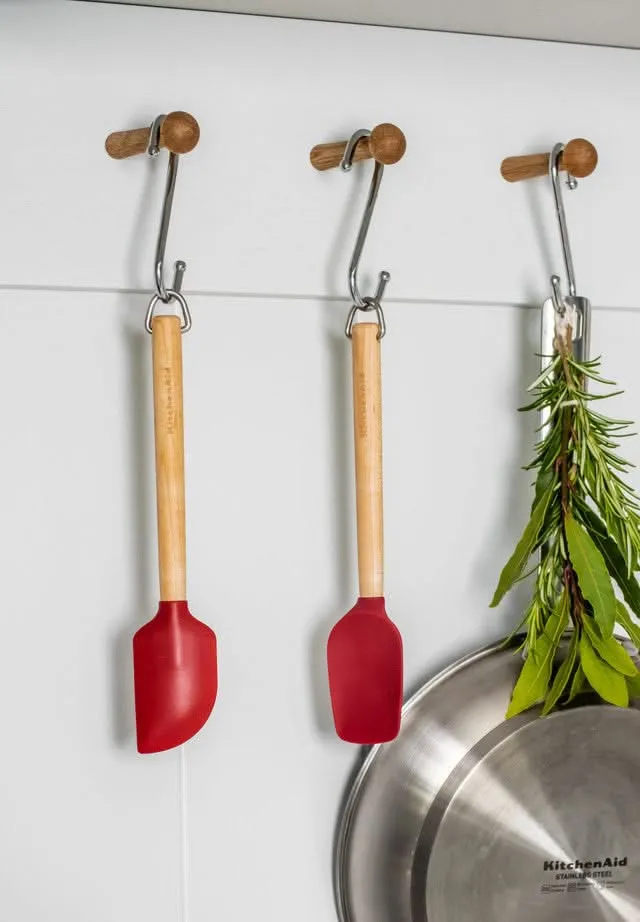 KitchenAid Spatelset Core Kaiserrot Birkenholz 2-teilig - Kochspatel Antihaft