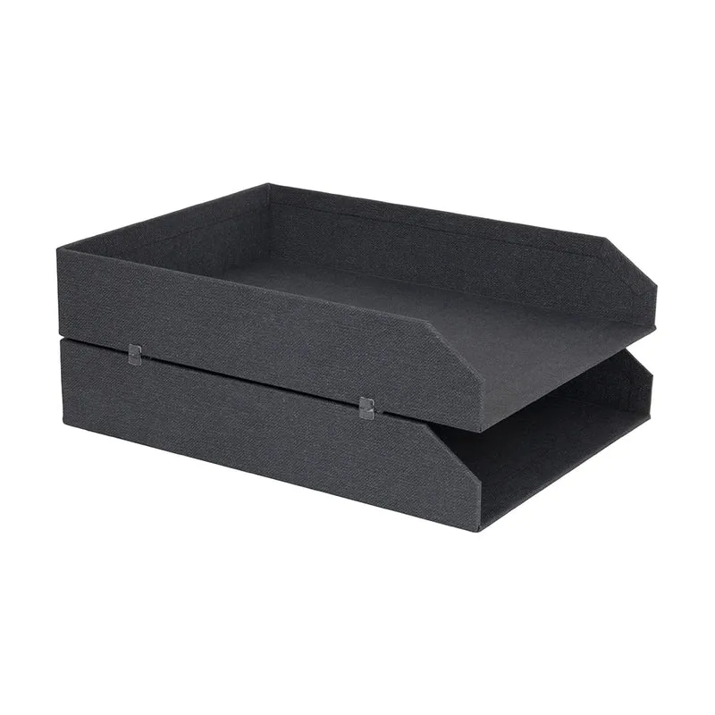 Stapelbare 2-teilige Briefablagen Bigso Box of Sweden