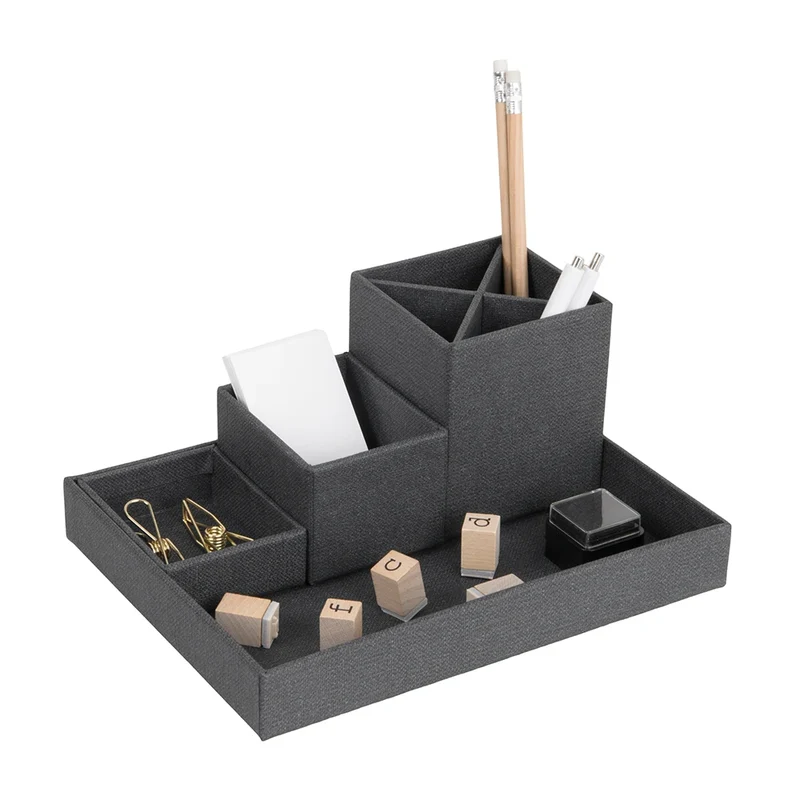 Schreibtisch-Organizer schwarz Bigso Box of Sweden